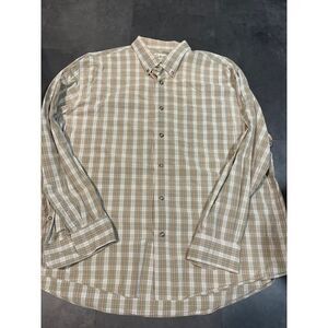 Cabela's Legendary‎ Quality Plaid Button-Down Shirt Casual Outdoor Wear 2XL C-36